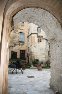 terrasse et vue sur la tour